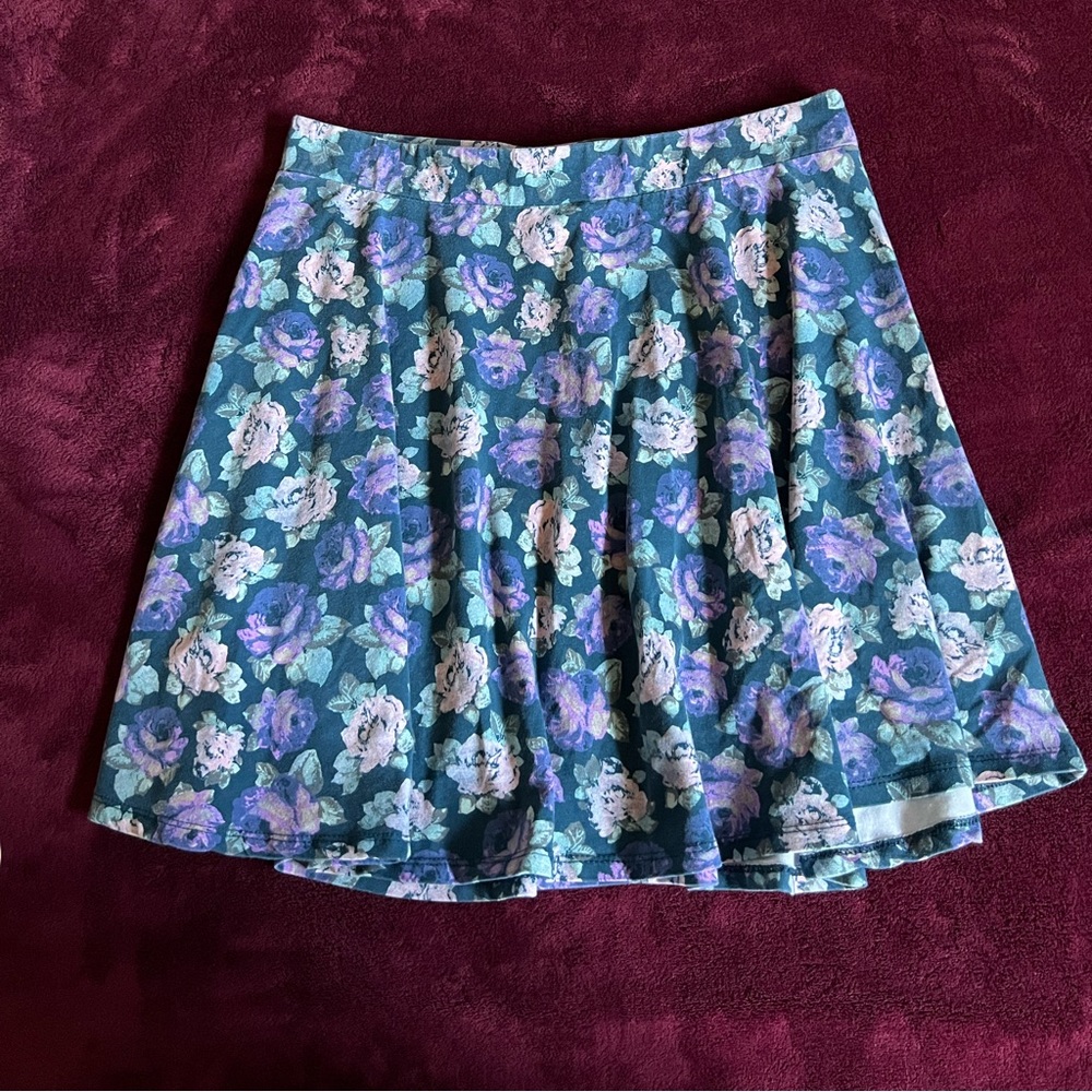 Size L | Floral Skater Skirt